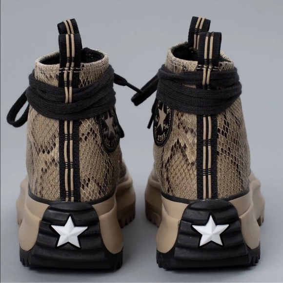 Converse Run Star Hike Snake 170056C Ltd Ed Snakeskin Platform Chunky Sole A318 - Picture 3 of 13